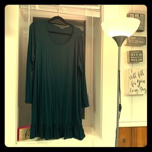 Annabelle Forest Green Ruffled Dress!